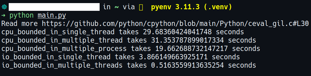 The limitation of thread in Python
